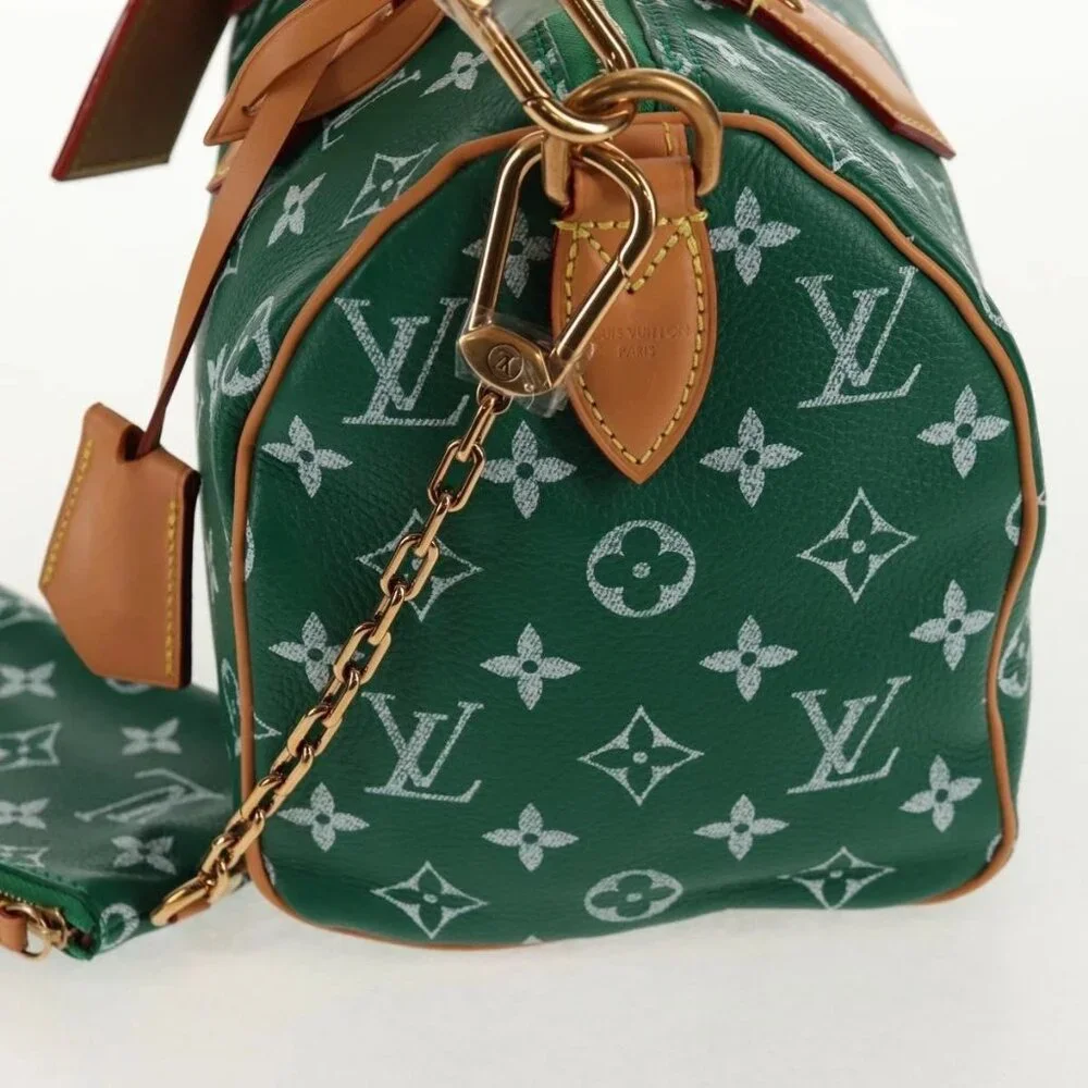 LOUIS VUITTON Monogram Speedy P9 Bandouliere 25 Bag Green M24423 LV Auth 139... - Picture 4 of 15